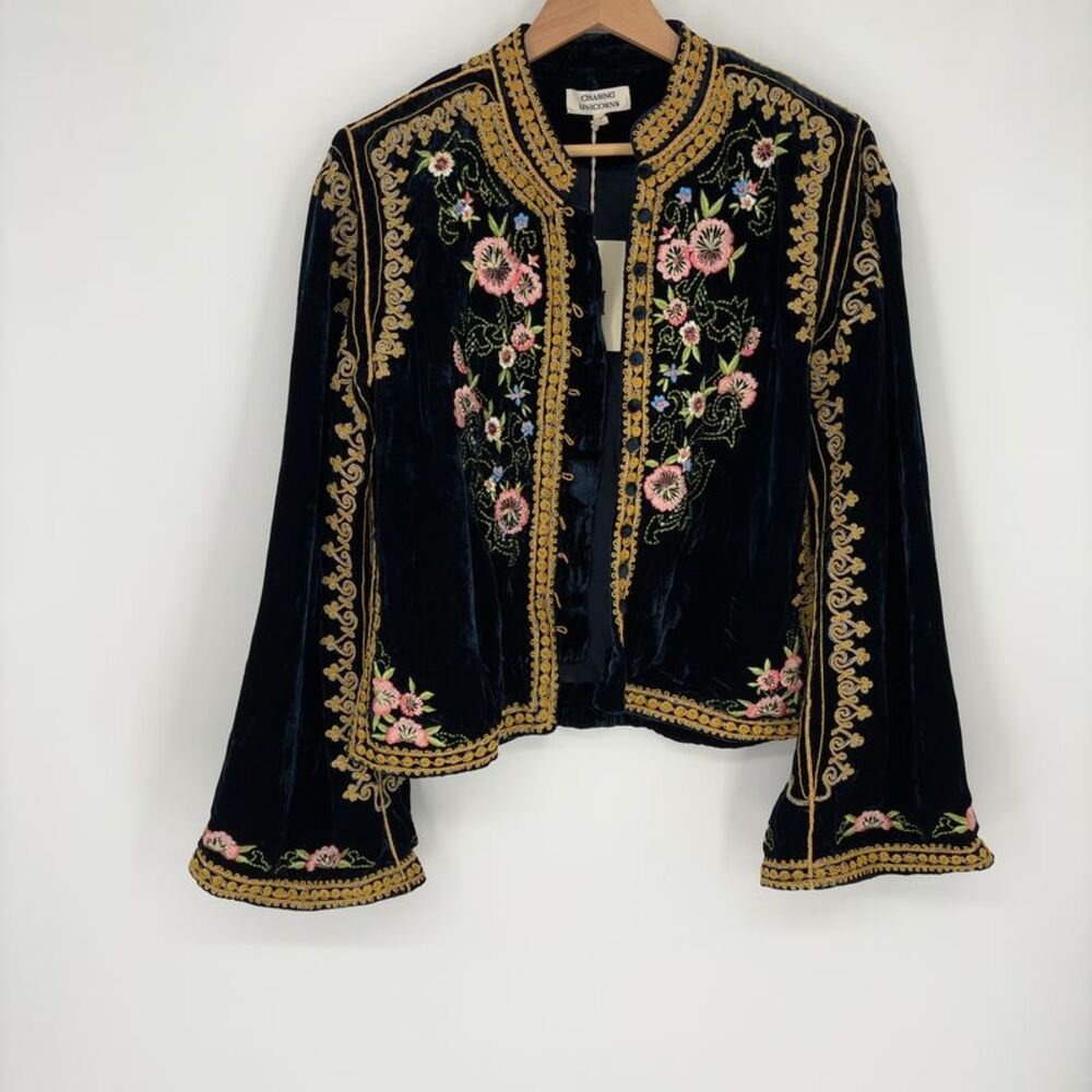 Spell Dark Horse Silk Velvet Jacket
